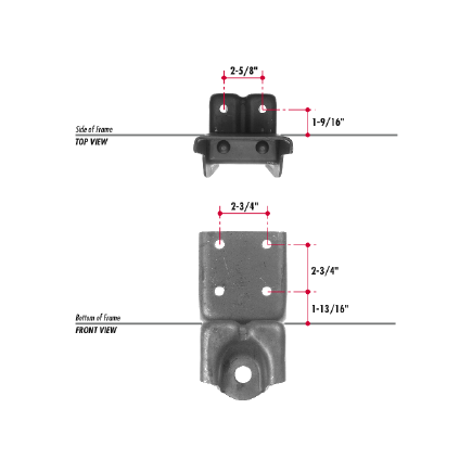 E415-55 by TRIANGLE SUSPENSION SYSTEMS CO. - Navistar Hanger E415-55 by TRIANGLE SUSPENSION SYSTEMS CO. - Navistar Hanger