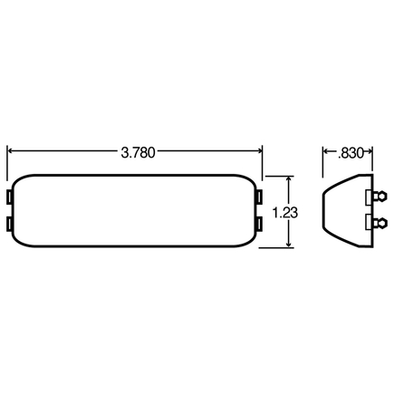 19206 by TRUCK-LITE - 19 Series, Incandescent, 2 Bulb, License Light ...